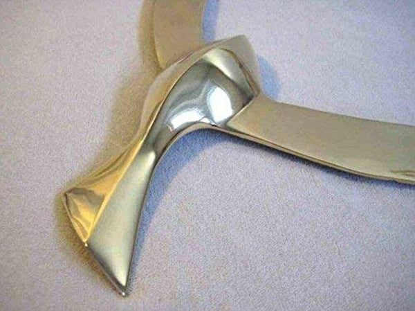 Lote de 6 - MUY ELEGANTE - Decoración de pared Gaviota con anillas para colgar - de latón - 30 cm