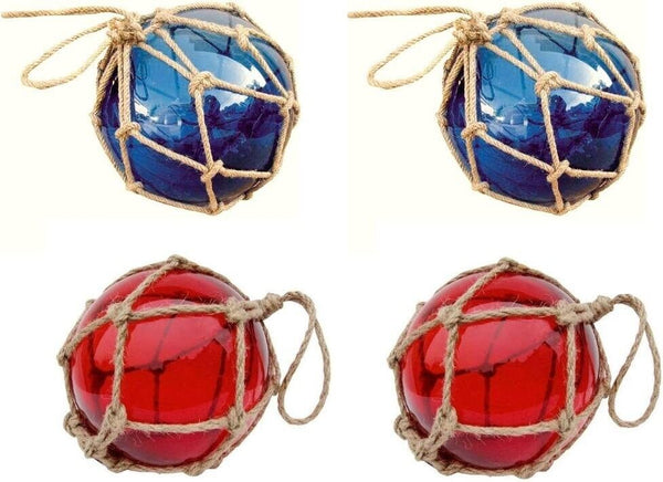 4 bolas de pesca de cristal grandes de 17,5 cm 