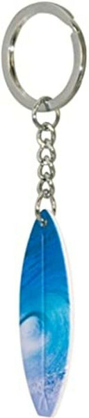 Llavero marítimo - latón, cromado - tabla de surf 