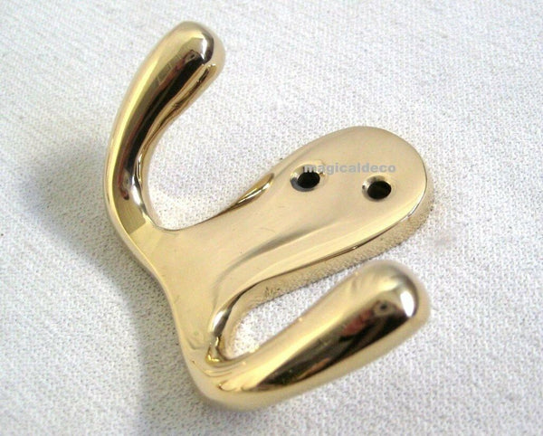 3 x sólidos ganchos dobles, ganchos de pared, percheros, percheros 