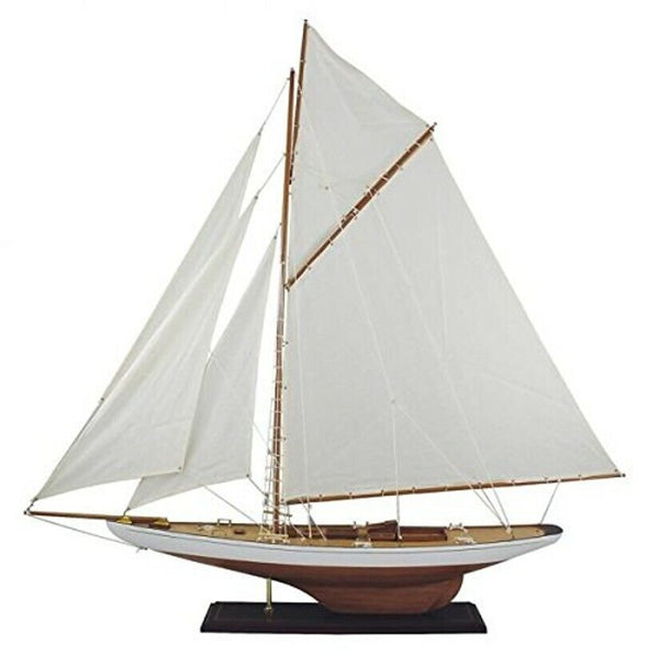 Yate grande, velero, modelo de barco, velero de madera, vela de lino, 121 cm 