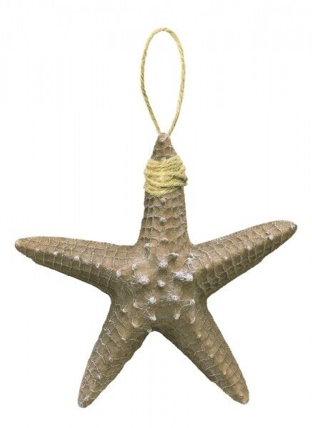 Figura decorativa - estrella de mar 21 cm - color arena - 