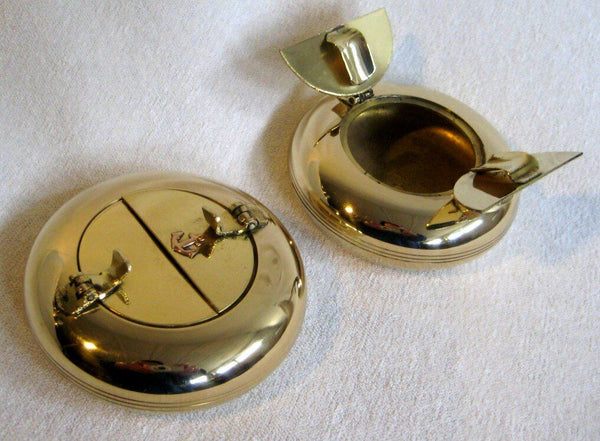 cenicero marítimo cenicero plegable - latón - plegable por ambos lados 