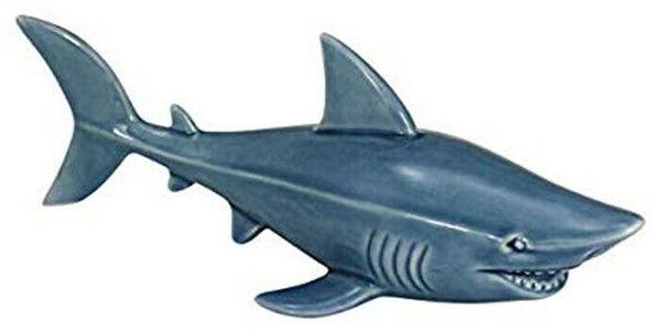 Figura decorativa marítima esmaltada tiburón 23 CM 