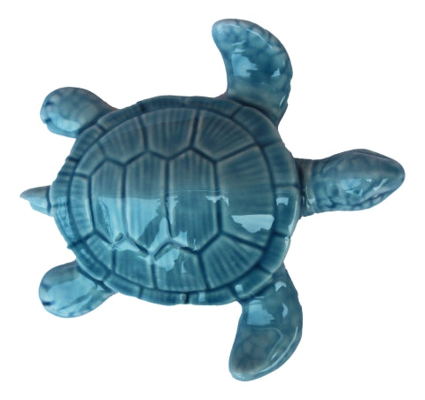 Kleine Schildkröte- glasiert- Maritime Deko- Figur - maritime-deco