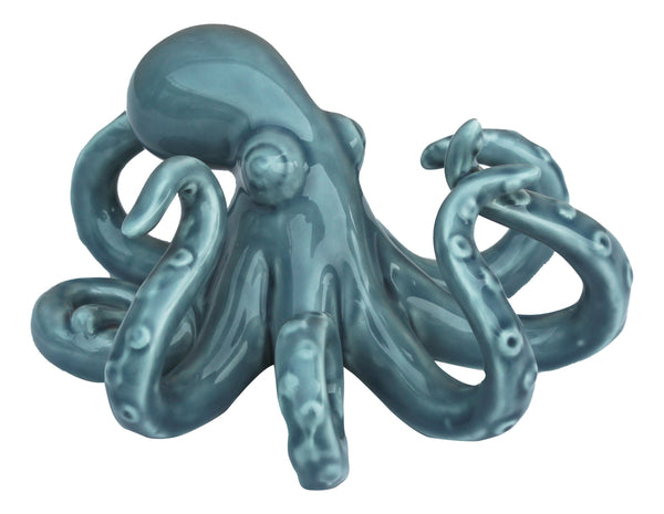 Pulpo - vidriado - decoración marítima 