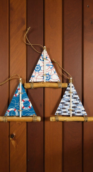 Mural/percha de metal y vidrio - pintado - 45 cm - caballito de mar 