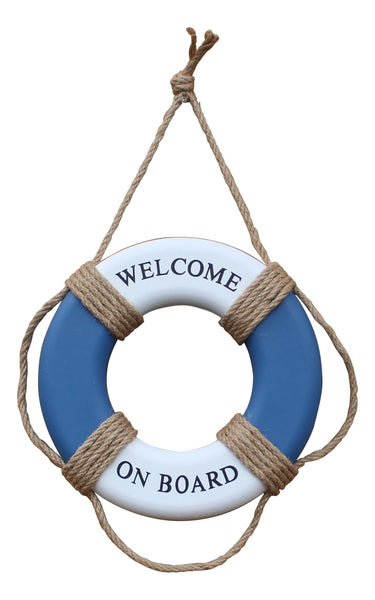 Aro salvavidas decorativo marítimo rojo/blanco 30 cm 