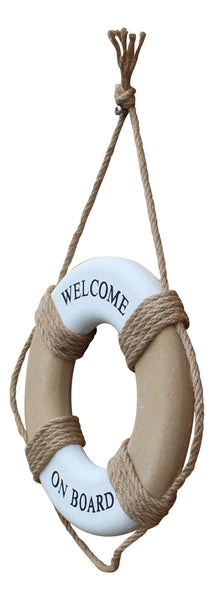 Aro salvavidas decorativo marítimo rojo/blanco 30 cm 