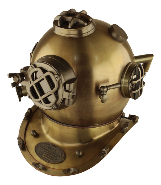 Taucherhelm, Taucherglocke aus Messing/Eisen 5 kg