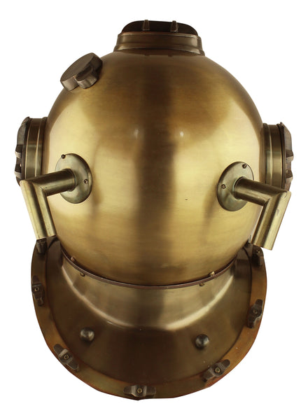 Taucherhelm, Taucherglocke aus Messing/Eisen 5 kg