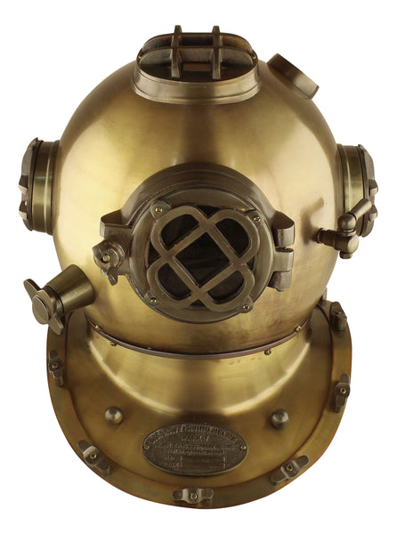 Taucherhelm, Taucherglocke aus Messing/Eisen 5 kg