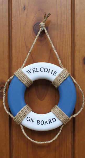 Aro salvavidas decorativo marítimo rojo/blanco 30 cm 