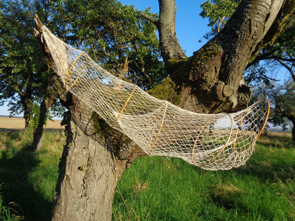 Große Deko- Fischreuse- Natur- mit 7 Bambusringen- 230 cm