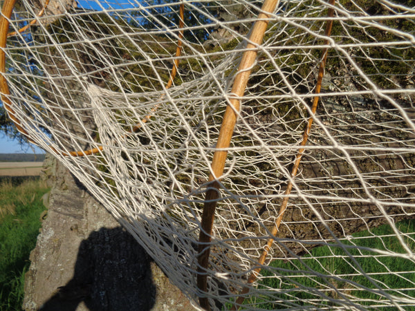 Große Deko- Fischreuse- Natur- mit 7 Bambusringen- 230 cm