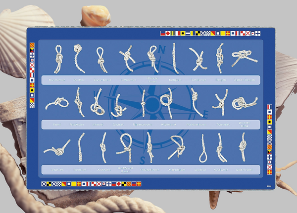 Mantel individual Mantel individual -Knoten-Alemán, Inglés. o francés -43 cm- lavable 