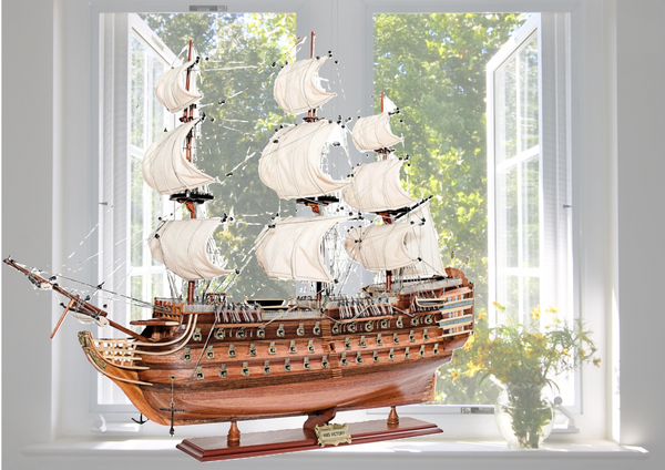 Exclusives Schiffsmodell, Segler, Holz und Metall- H.M.S. Victory- Top