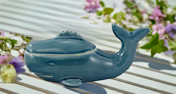 Dose in Walform- glasiert- Maritime Deko- Figur 22 cm - maritime-deco