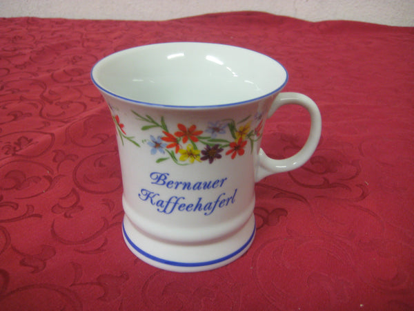Juego de 2 tazas, tazones, cafeteras, tazones de porcelana - Zarcillo de flores con motivo BERNAU 