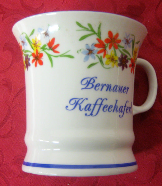 Juego de 2 tazas, tazones, cafeteras, tazones de porcelana - Zarcillo de flores con motivo BERNAU 