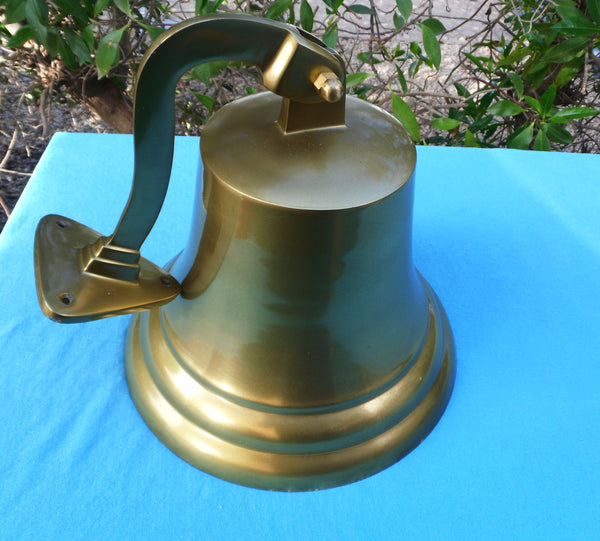 Campana gigante de 30 cm con aspecto de latón - mega sonido - llamativa - campana de barco 