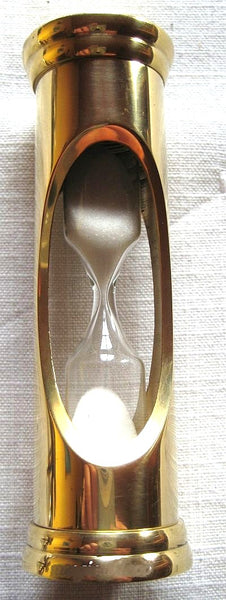 Hermoso y decorativo reloj de arena de latón 9 cm - 3 min 