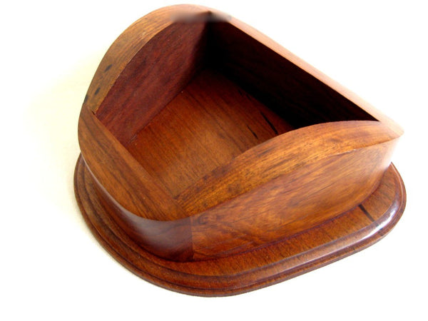 Casco de buceo macizo sobre madera, cobre y latón, marinero, náutica, 27 cm, campana de buceo