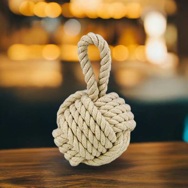 Pisapapeles de algodón trenzado, nudo marítimo decorativo 
