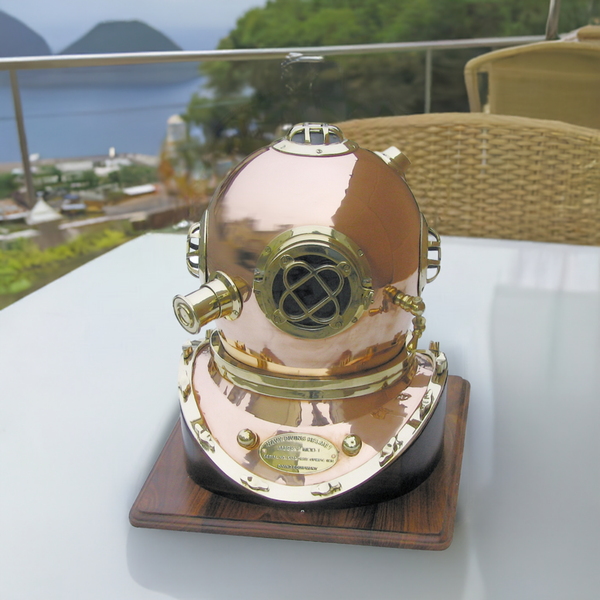 Massive Taucherglocke aus Kupfer und Messing- Seefahrt- Nautik- 55 cm