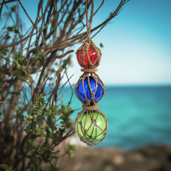 3 bolas de pesca en el diámetro de la red. 7,5-12,5 cm - Largo 36 cm 