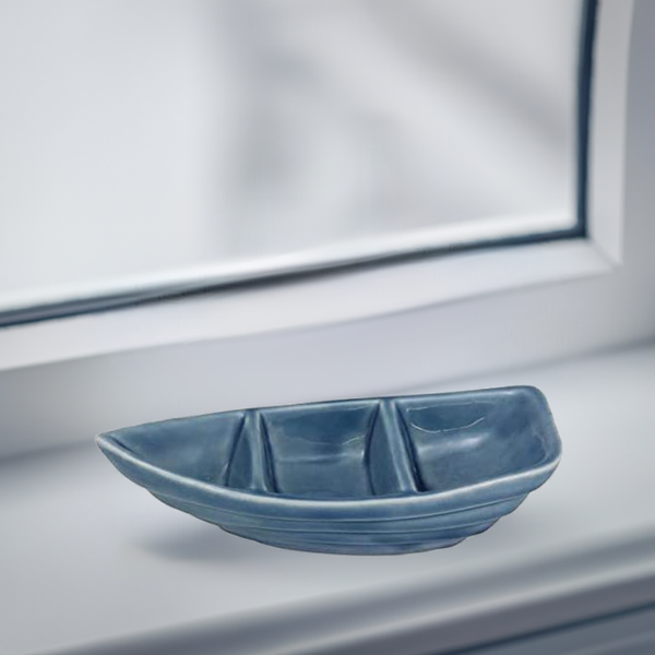 2X Ruderboot- glasiert- Maritime Deko- Snackschale - maritime-deco