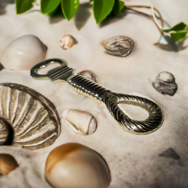 Abrebotellas marítimo, abridor de tapas de latón macizo, peso 110 g 