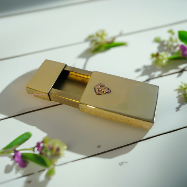 Taschenaschenbecher- maritim- Messing- Schiebeascher - maritime-deco