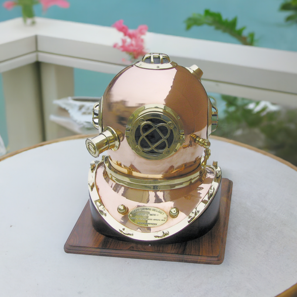 Massive Taucherglocke aus Kupfer und Messing- Seefahrt- Nautik- 55 cm