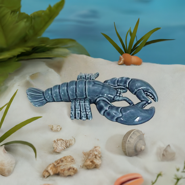 Lobster, Krebs, Hummer- glasiert- Maritime Deko- Figur - maritime-deco