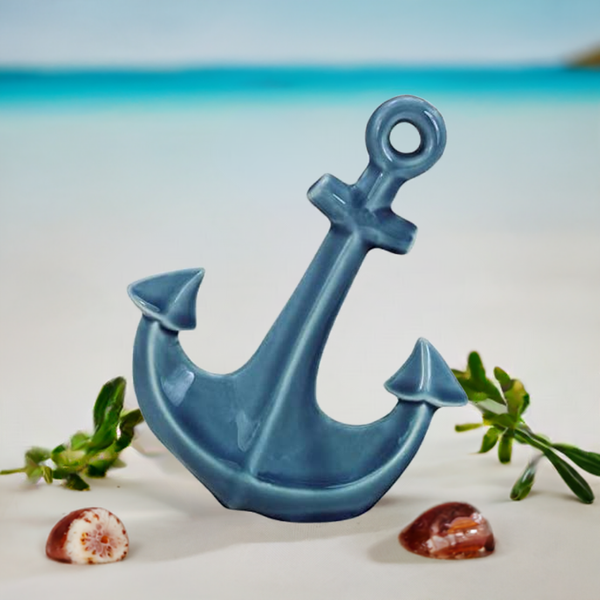 Anker- glasiert- Maritime Deko- Figur- 15 cm - maritime-deco