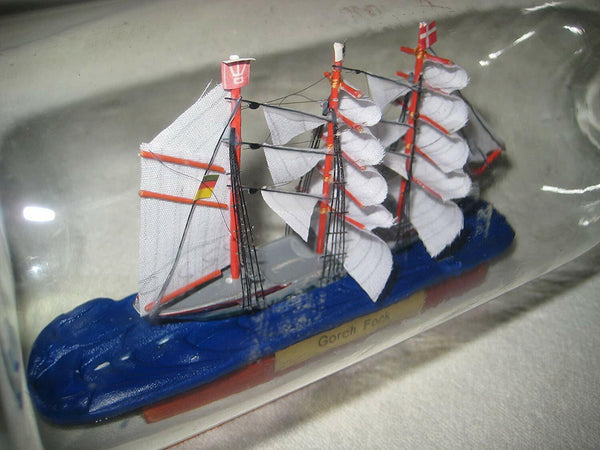 Gorch Fock- Flaschenschiff- Buddelschiff- Schiff in Flasche 29 cm