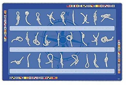 Lote de 4 manteles individuales - Nudo inglés - 43 cm - Lavables 