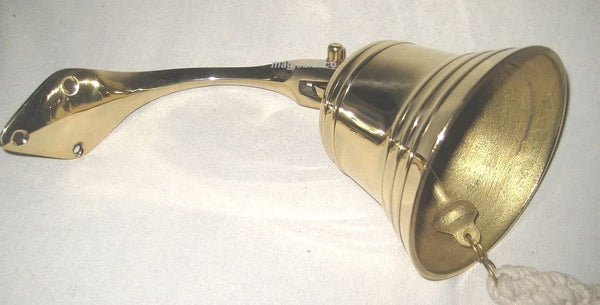 1800 g - Campana de barco grande y pesada - con soporte/banda - latón 