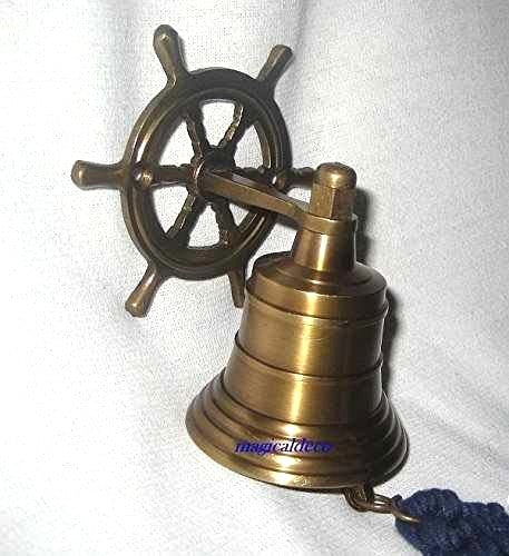 Set de regalo compuesto por velero, campana de barco con volante + red de pesca 