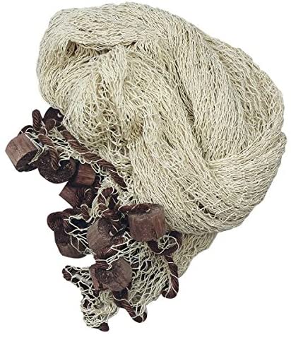 Set de regalo compuesto por yate de vela, campana de barco con volante + red de pesca XL de 3,4 m 