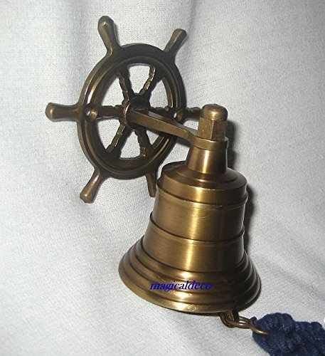 Set de regalo compuesto por yate de vela, campana de barco con volante + red de pesca XL de 3,4 m 