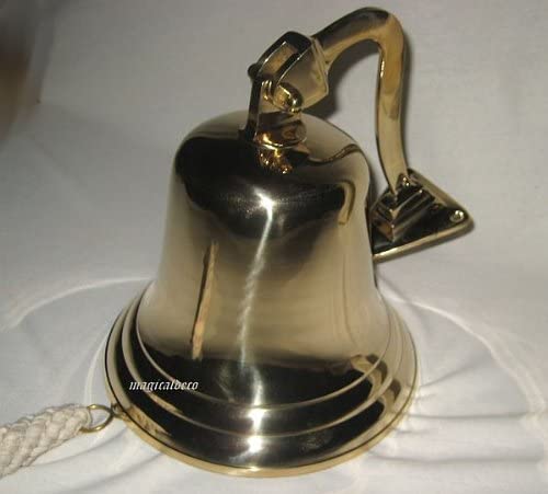 Geschenkeset bestehend aus Segelyacht, Große Schiffsglocke+ Fischernetz braun