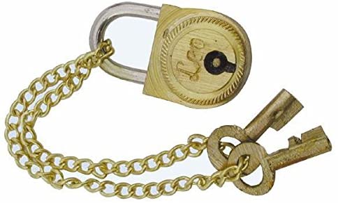 Maritime Holzkiste- Anker- Messingscharniere+ kleines Schloss mit 2 Schlüsseln - 18 cm