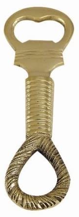 Juego de 3 abridores de botellas marítimos fabricados en latón macizo. 