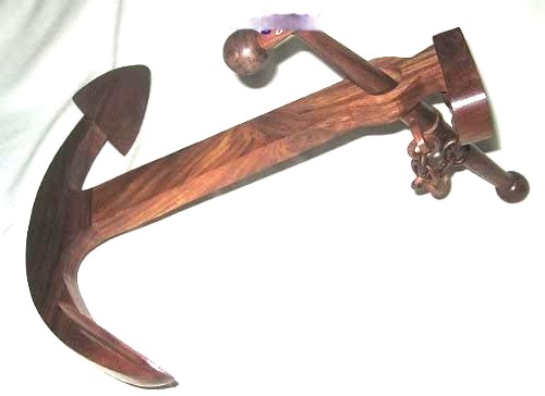Ancla de stock - ancla de madera - 23 cm 