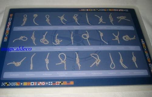 Mantel individual Mantel individual -Knoten-Alemán, Inglés. o francés -43 cm- lavable 