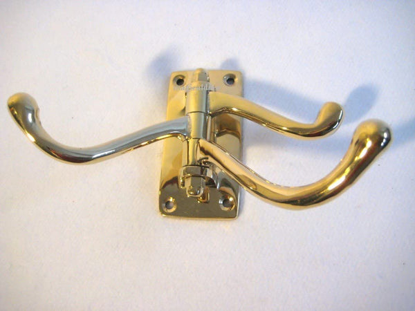 Gancho de pared giratorio de 3 brazos de latón macizo 235 g 