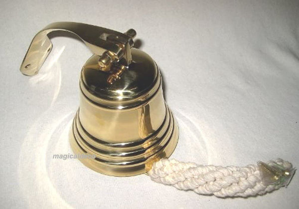 1800 g - Campana de barco grande y pesada - con soporte/banda - latón 