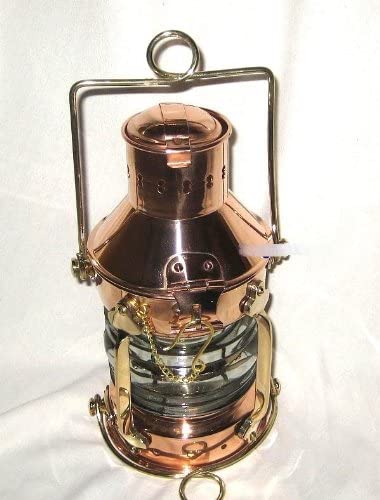 Große Ankerlampe, Schiffslampe, Kajütenlampe, Campinglampe, Outdoorlampe- Kupfer